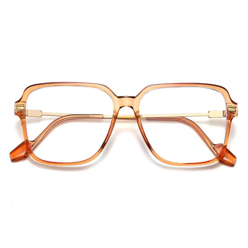 Stylish Anti-Blue Light Glasses: Trendy Large Frame, Slimming, Student-Friendly, Myopia Compatible Sunglasses