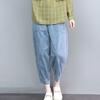 Women's Jeans Spring and Autumn Loose Straight Leg Pants High Waist Cropped Pants Haren Pants