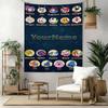 Digital Circus Custom Your Name Wall Decor Tapestry Art For Pet Memorial Birthdaywedding Party Backdrop Family Gift