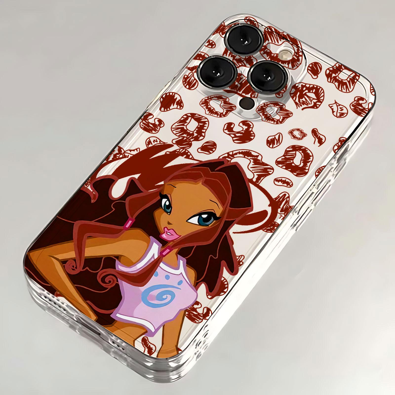 

Модный Красивый Чехол Для Телефона Winxs Clubs Для Samsung S25 S24 S23 S22 S21 S20 FE Note20 Note10 Plus Ultra Lite 5G Прозрачный ТПУ Чехол Samsung S23 5G
