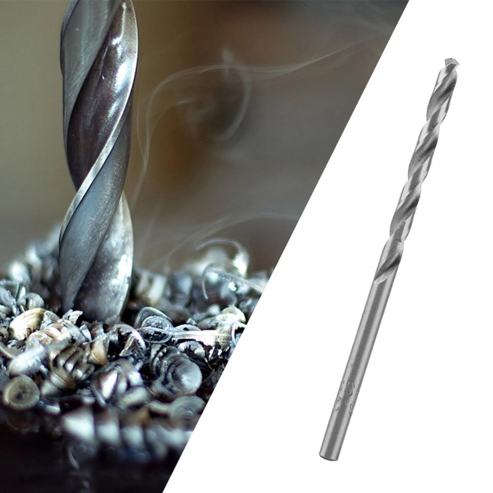 10pcs HSS Twist Drill Bits 2mm Diameter Straight Shank Drill Bits Jobber Drill Bits  For Wood
