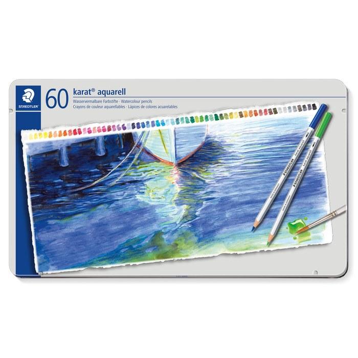 Staedtler Colored Pencils 60-Count Watercolor Pencils Karato Aquarell 125 M60