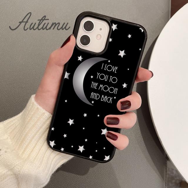 I Love You To The Moon And Back Phone Case for iPhone 11 12 13 14 Pro Max Mini XR XS SE 2020 7 8 Plus Galaxy S21 S22 Shell