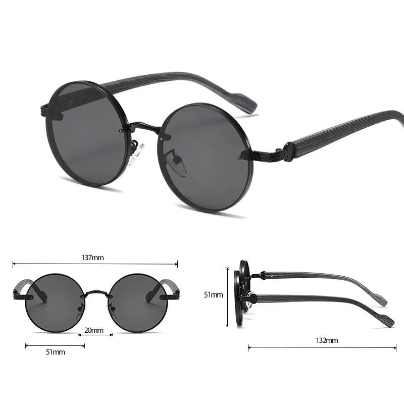 Vintage Sunglasses Retro Punk UV400 Round Frame Sun Glasses for Men Women Stylish Shades Goggles Gafas De Sol Hombre