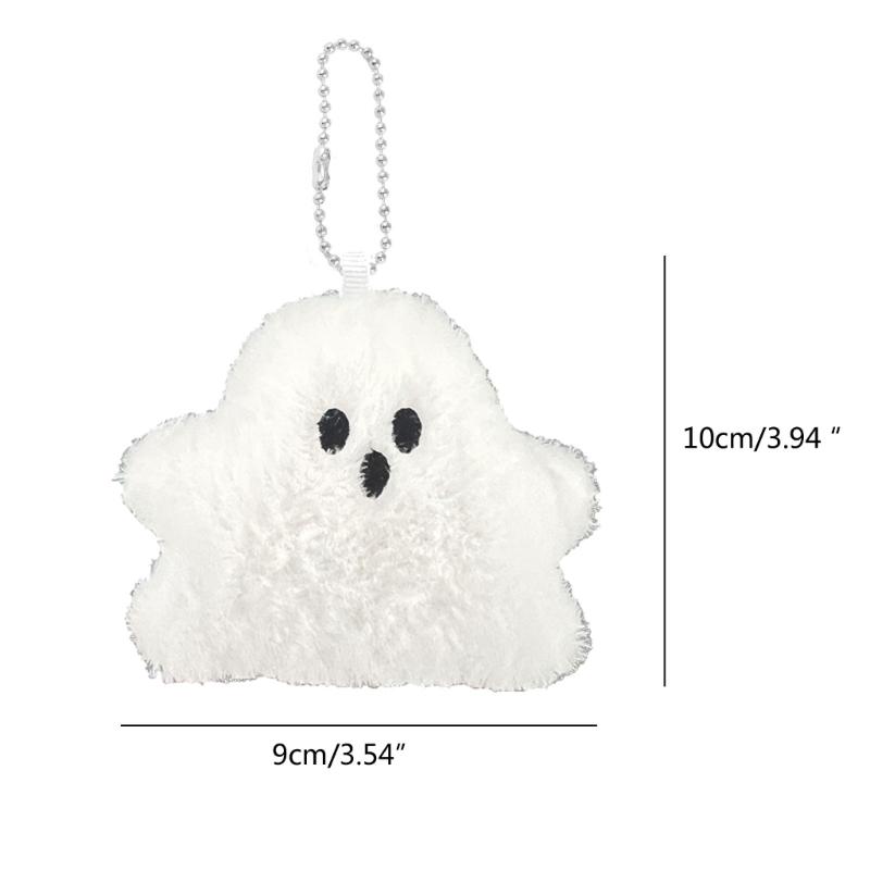Cute Specter Pendant Soft Plush Keychain Pendant Backpack Charm Keychain Accessory Specter Bag Charm for Halloween