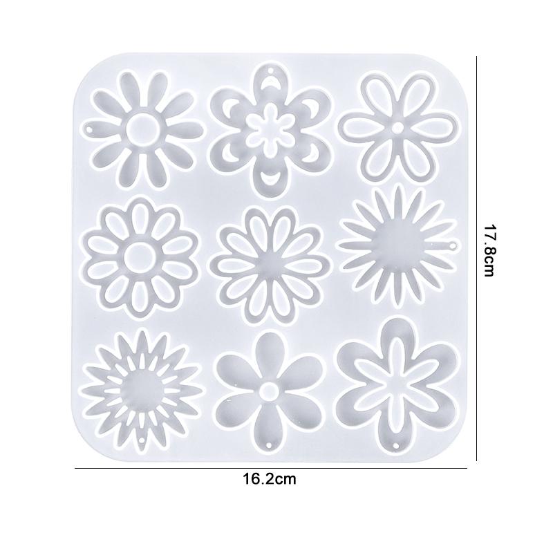 Earring Pendants Resin Molds Silicone Mold Jewelry Making Casting Mould for DIY UV Epoxy Resin Crafts Jewelry Tool Accessories