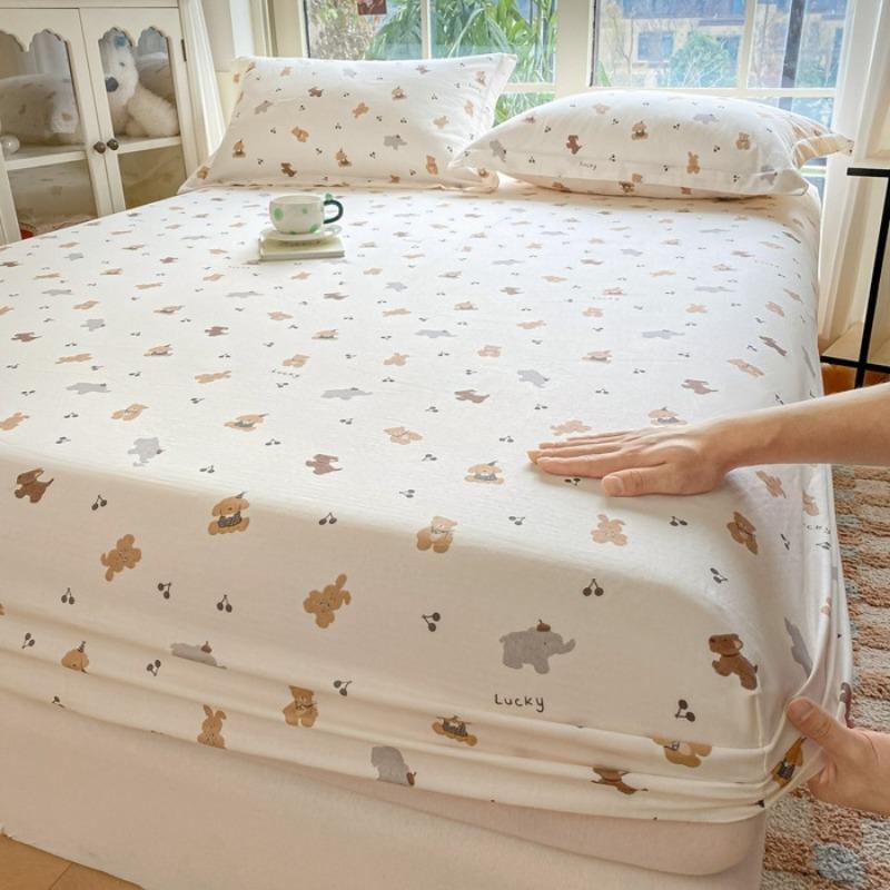 Cotton mattress single piece pure cotton bedspread Simmons all-inclusive mattress protective cover anti-dirty
