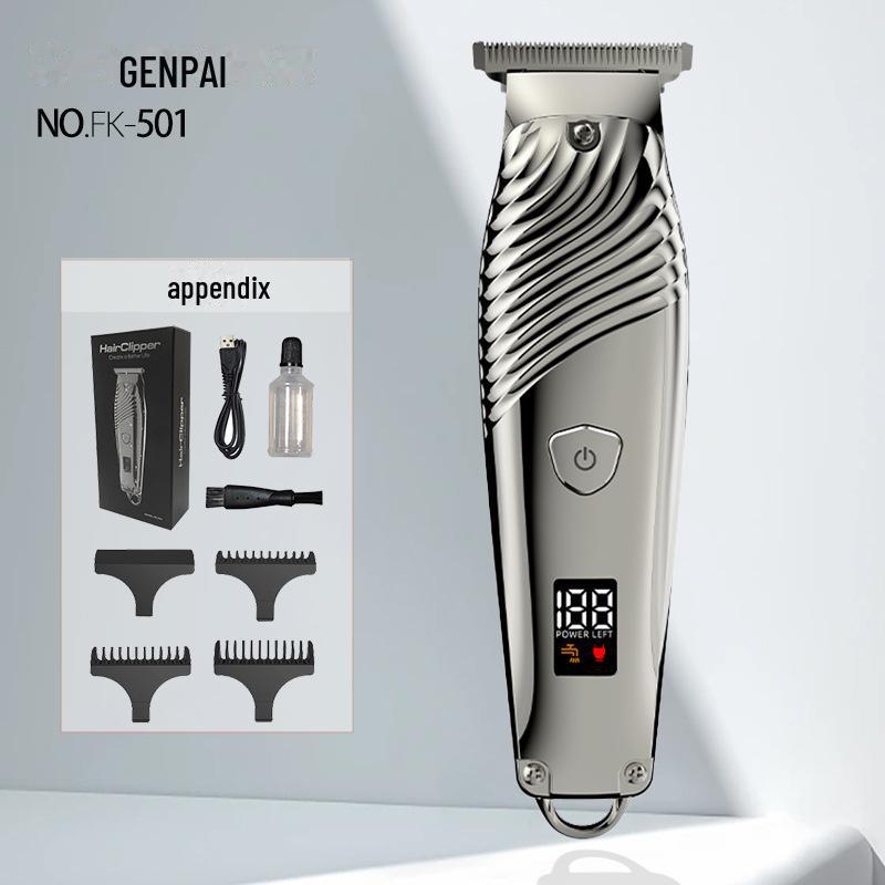 1400mAh USB Rechargeable Electric Hair Clipper for Home Use - Carving, Bald, and Body Hair Trimmer