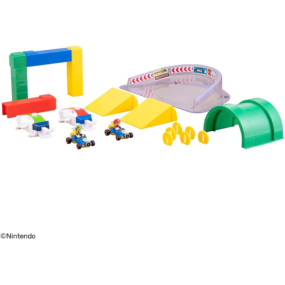 TAKARA TOMY Drift Tomica Mario Kart Drift Challenge DX Set Toy Car for Ages 3 and Up
