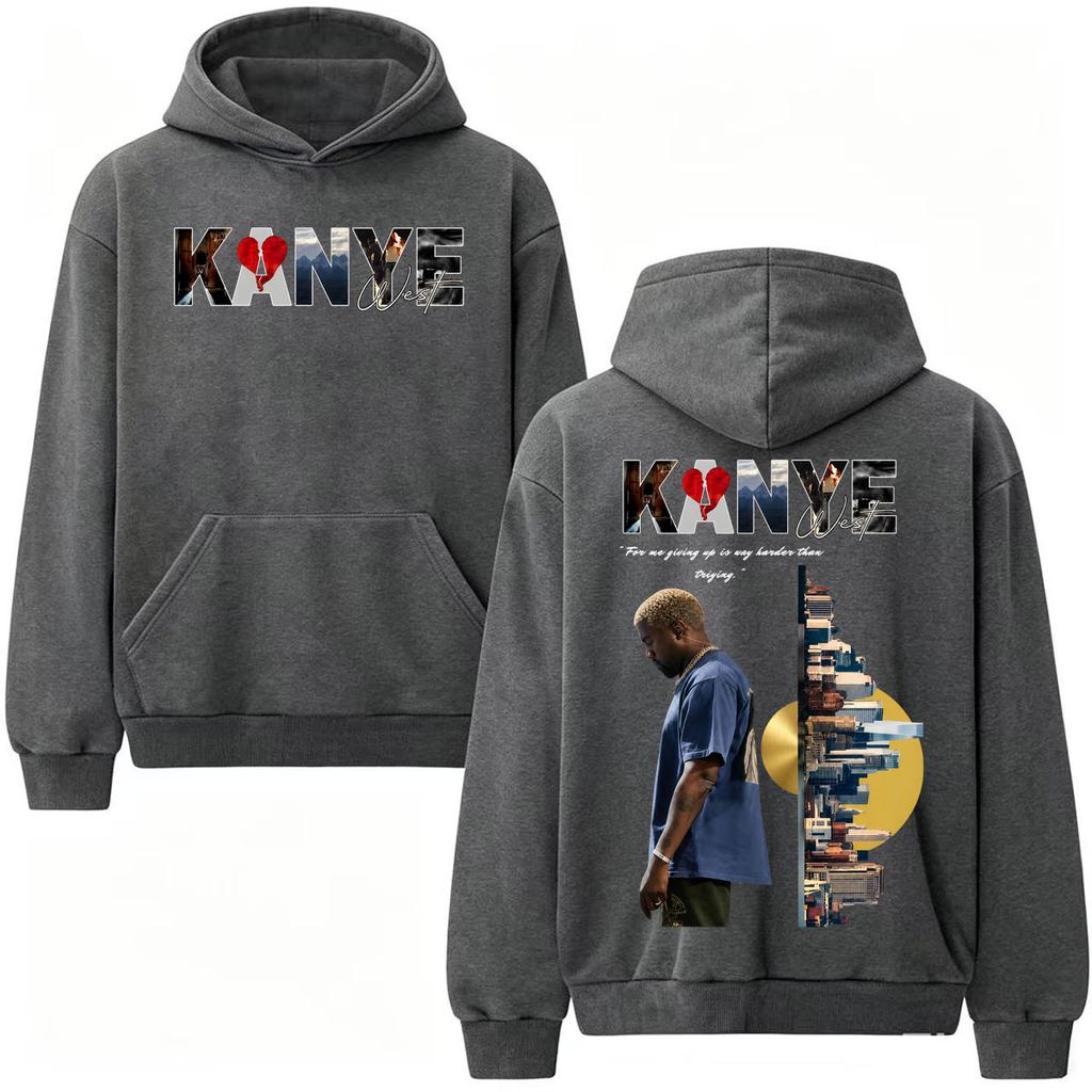 Rapper Kanye West Album Sweatshirts Men Women Fashion Hip Hop Streetwear Hoodies Long Sleeve Pullovers