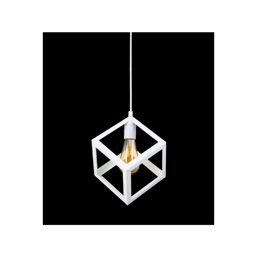 Rustikales Retro-Modell, geometrische Hängelampe, Metallwürfel-Kronleuchter