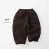Kids Thickened Fleece Loose Casual Warm Winter Sweatpants Unisex For Baby Boys And Girls