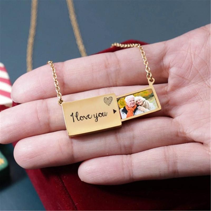 Sublimation Necklace Storage Drawer Necklace Unique Style Chain Necklace Pendant Necklace Alloy Material for Daily Party