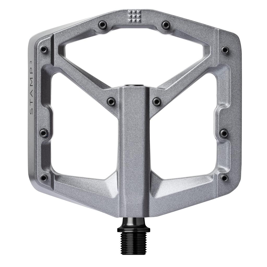 CRANK BROTHERS Stamp 3 MTB Flat Magnesium Gray Pedals, Body, Large,