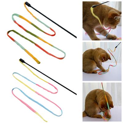 Interessantes Anti-Bruch-Katzenjagdspielzeug mit langer Stange, Stressabbau, interaktives Heimtierzubehör für Kätzchen