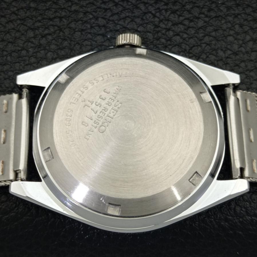 MONTRE AUTOMATIQUE VINTAGE SEIKO 5 JAPON D/D BLANCHE POUR HOMMES REMIS À NEUF 528-a277005-7