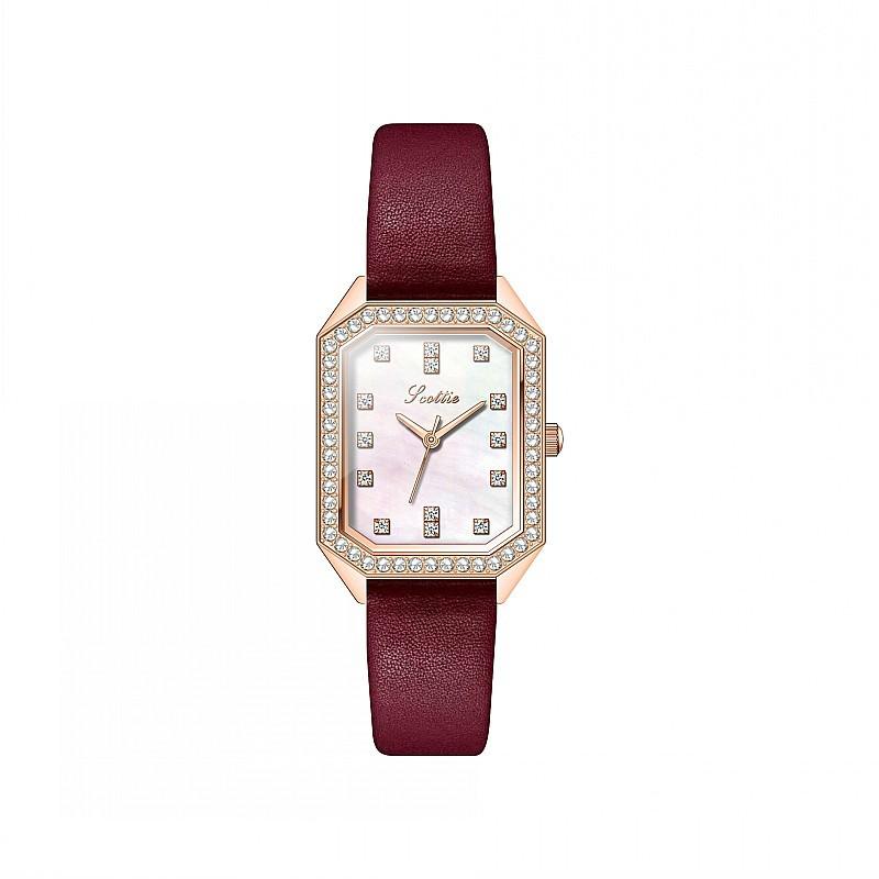 Fashion Ladies Watch Square Diamond Dial Watch Femininity Stainless Steel Strap Personalized Watch