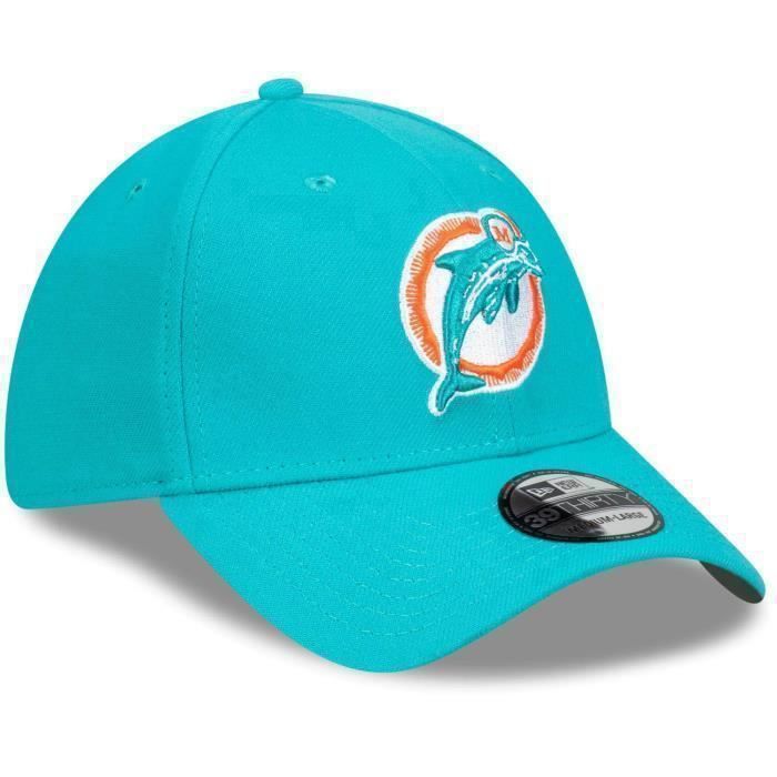 Casquette 39THIRTY - New Era - Miami Dolphins - Stretch Fit - 95% Polyester - Sportswear