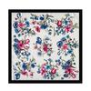 Magnolia silk scarf women's neck scarf simulation silk new small square scarf sweet printed scarf shawl sun protection