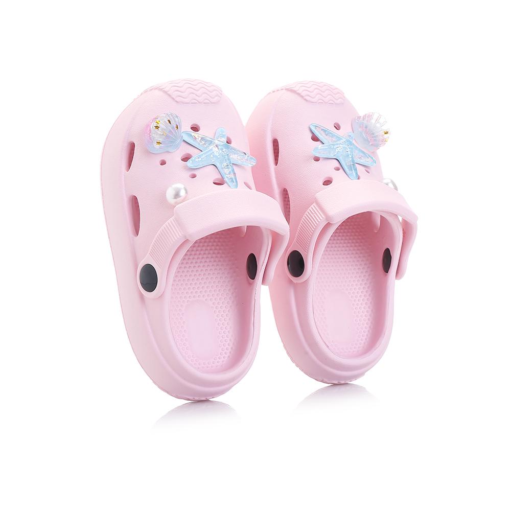 

Children s Sandals Baby Girls Slippers Children s Indoor Outdoor Soft Soles Anti-slip Handmade DIY Pattern Bath Baotou Sandals 26-27