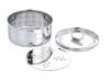 TreegoArt Stampo Rotondo in Acciaio Inossidabile per Paneer Formaggio, 350 ML, 500 ML E 700 ML Perfetto per Fare Paneer/Formaggio/Tofu Fatto in Casa - Confezione da 3