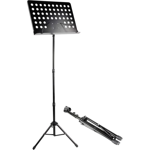 Folding Music Stand, Adjustable Height (75-135cm), Tripod Stability, Tri-Fold Design, Multi-Function Desktop Stand for Reading and Writing