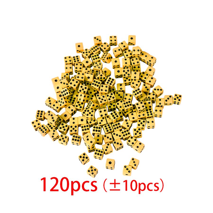 120/300/600pcs Mini Six Sides Acrylic Dice 8mm Gathering Festival Party Board Card Game Props Entertainment Supplies XJM