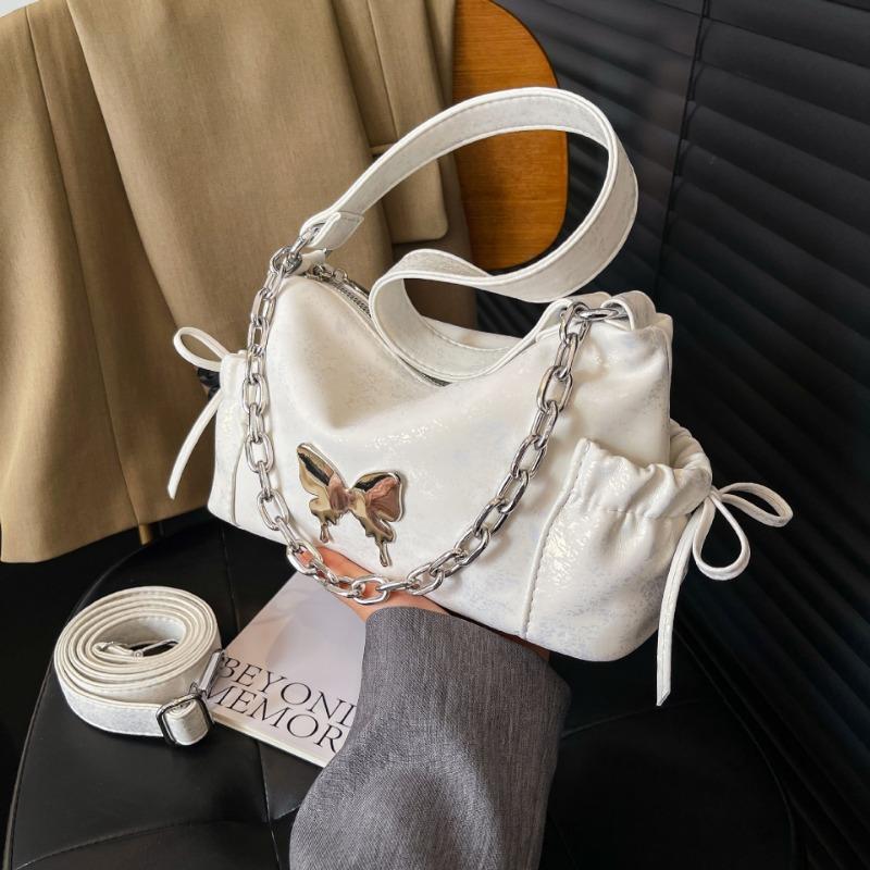 

Модная сумка-мессенджер на цепочке с бантом, женская летняя новая универсальная ручная, на плечо, подмышку, тренд