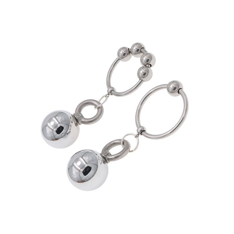 Stainless Steel Penis Pendant Physical Stretching Men's Exercise Sex Toys Flirting Adult Toys Weight-Bearing Device