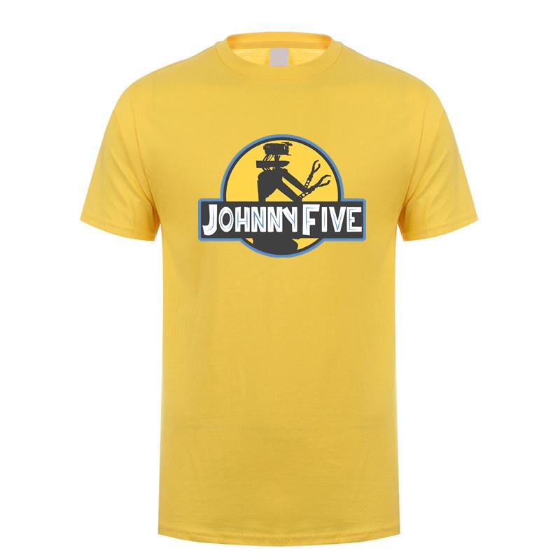 Lustiges Johnny 5 T-Shirt Unisex Streetwear Tops Sommer Kurzarm Baumwolle Geburtstagsgeschenke Johnny Five T-Shirt DY147