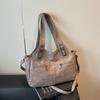 Women's Soft Leather Shoulder Bag Luxury Designer Handbag Ladies Solid Color Casual Large Tote Bag Messenger Commuter Sac A Main