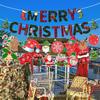 Christmas Banner: MERRY CHRISTMAS Hanging Decoration Flag