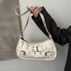 New Korean Style Underarm Bag for Women Soft Touch Faux Leather Shoulder Purse Minimalist Design Chic Handbag