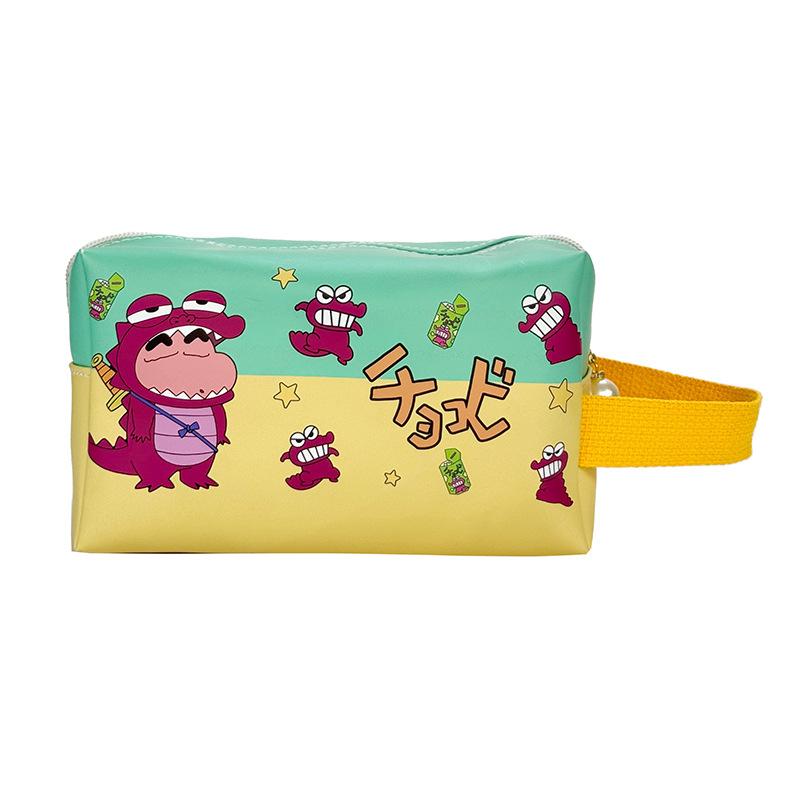 Cute Crayon Shin-Chan Handbag Makeup Bag Travel Portable Cosmetic Bag Toiletries Organizer Waterproof Large Capacity Storage Bag