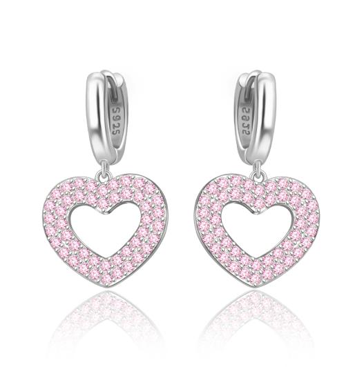 925 Silver Cute Shiny Stud Earring Bow Flower Unicorn Heart Shell Feather Fit Fashion Fine Jewelry Gift for Women