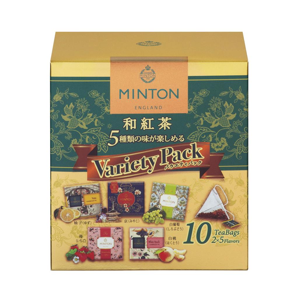MINTON Japanese Black Tea Variety Pack, 10 Bags (5 Varieties X 2 Bags) X 3 Packs