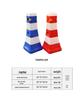 Red Plastic Double-Hole Anti-Collision Water-Filled Road Barrier for Construction and Maintenance Sites