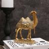Classic Standing Camels Sculpture Elegant Feng Shui Ornaments Golden Camel Statue  Valentine'S Day