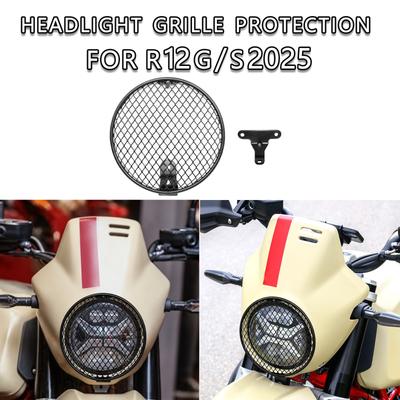Für BMW R12G/S R12 G/S 2025- R12 GS R12 G S Scheinwerfergrill Gitter Motorrad Scheinwerferschutz Gitter Schutzabdeckung