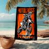 Asciugamano da Spiaggia Ultra-Morbido Personalizzabile con Tema Moto da Fuoristrada, Ideale per Piscina - Campeggio, Immersioni - Essenziale da Viaggio Perfetto, Asciugamano da Spiaggia Vivace.