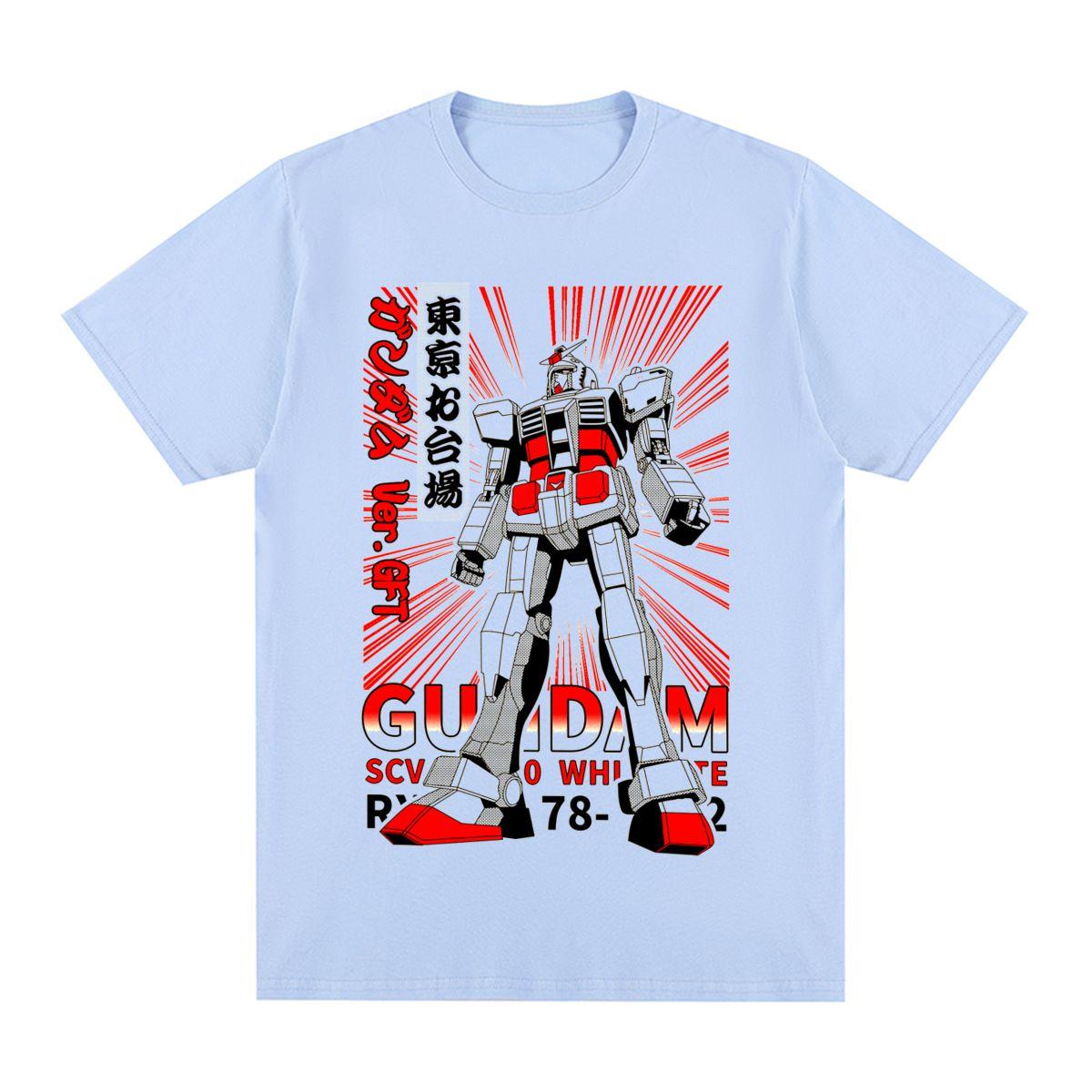 

Vintage T-shirt funny Japan anime Robot Cotton Men T shirt New Tee Tshirt Womens Tops 4XL