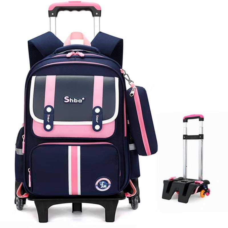 MIAOQIAO Student Trolley School Bag Small