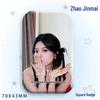Zhao Jinmai Star Idol Laser Tinplate Square Brooch Pendant