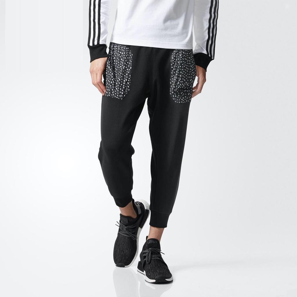 Adidas Originale NMD Polka Dot Print Color Block Elastischer Bund Bündchen Freizeithose Herren Unterteile Schwarz CD1703