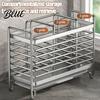 Durable Metal Drainer Rack Rust Utensil 46056 Holder Stainless Steel Compartments Drying Proof Space Saving Kitchen Storage Sink Caddy