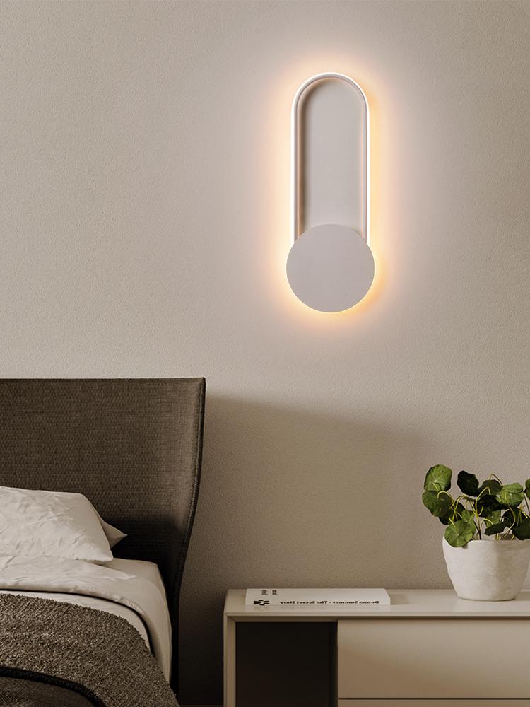 Led Wall Lamp Bedroom Bedside Modern Minimalist Shopping Mall Living Room Tv Background Aisle Nordic Creative Staircase Lamp