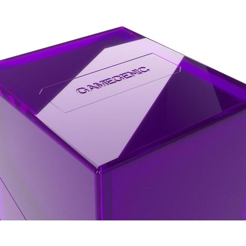GameGenic Deck Box: Bastion XL Purple (100ct) ? Durable and Sturdy TCG, OCG Card Storage ? Compatible with Pokemon Yugioh Commander and MTG Magic: The
