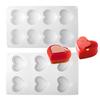 Elegant Heart-Shaped Silicone Mold for Valentine's Day Cakes and Desserts (6-Cavity)