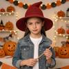 Yarn Cotton Knitted Wizard Cap Breathable Magic Hat Halloween Hat Mother Daughter Matching Costume
