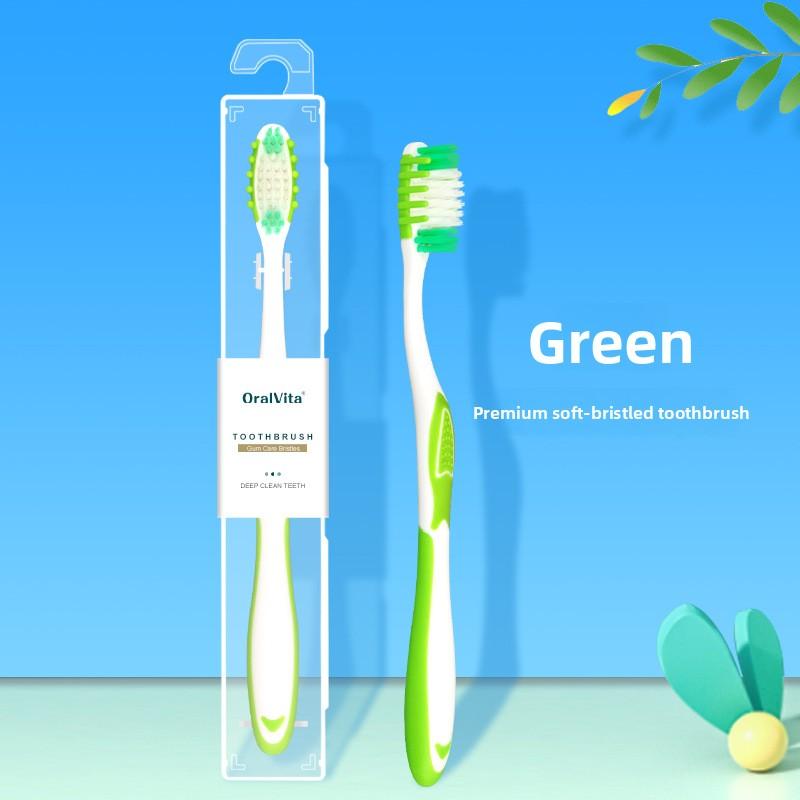 Individually Packaged Soft Bristle Toothbrush for Adult Oral Cleaning
